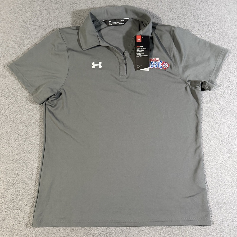 Under Armour Chick-fil-A Classic Polo Shirt Womens Large Golf Uniform Work